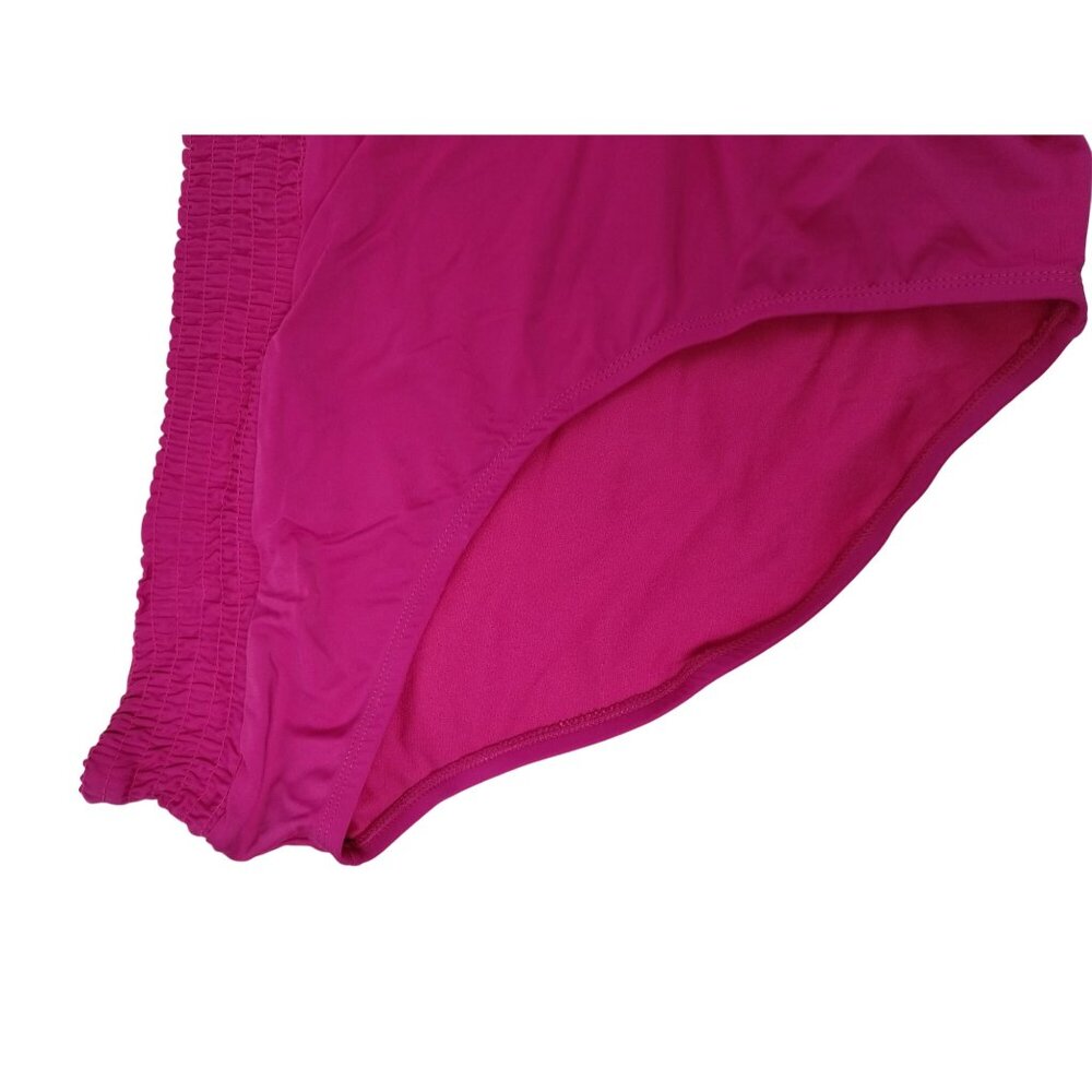 Time and Tru Womens 3X Summer Fuchsia High Rise bikini bottoms - Picture 2 of 5